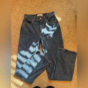 Abercrombie & Fitch High Rise Loose Jeans - Blue